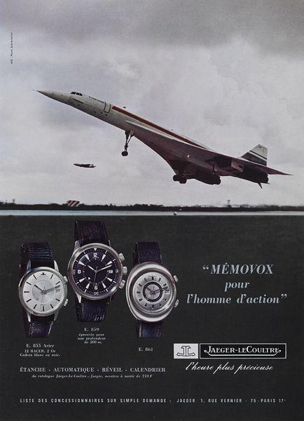 Publicite Jaeger-LeCoultre Memovox 1970 Environ Publicite Jaeger-LeCoultre Memovox 1970 Environ