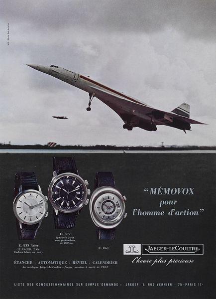 Publicite Jaeger-LeCoultre Memovox 1970 Environ