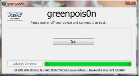 Tutoriel : Jailbreak avec Greenpois0n ( Windows / Linux )