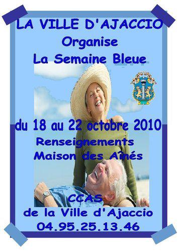 Semaine Bleue 2010 à Ajaccio la semaine prochaine  : Le programme.
