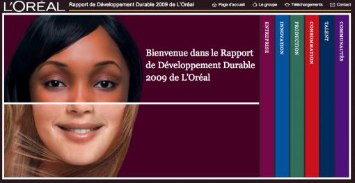 Rapport Développement Durable 2009 De L’Oréal