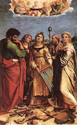 Peindre la musique: l'Extase de Sainte Cécile - pourquoi Stendhal aimait ce tableau de Raphaël
