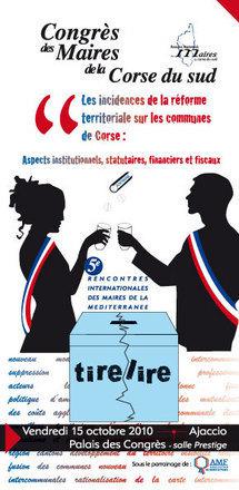 Congrès des maires de la Corse du Sud à Ajaccio demain