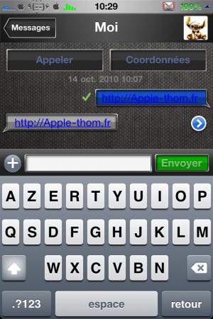 BiteSMS 5 : Remplacer l’application Message de votre iphone compatible ios 4.1