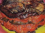 Millefeuilles d'aubergines cougettes basilic parmesan.