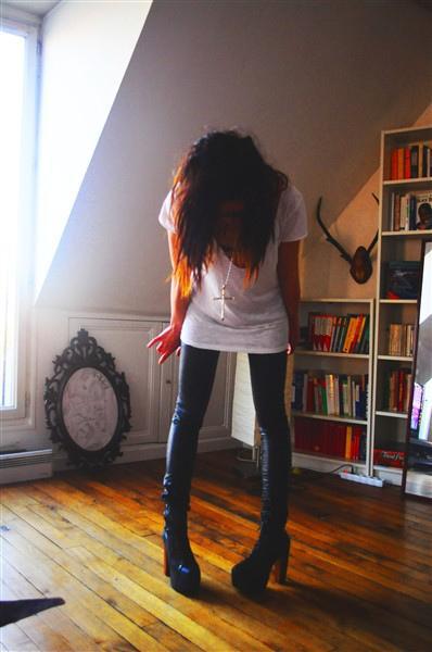 Le leather skinny enfin!