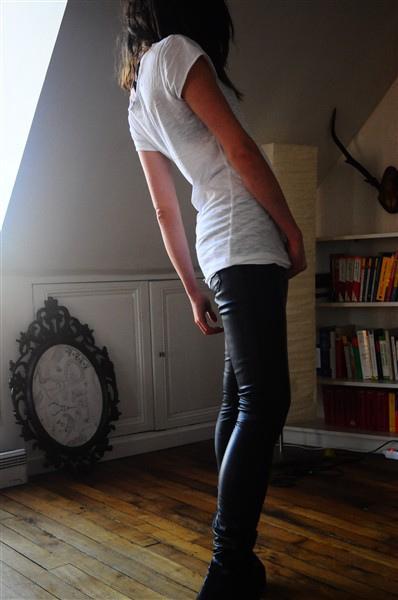 Le leather skinny enfin!
