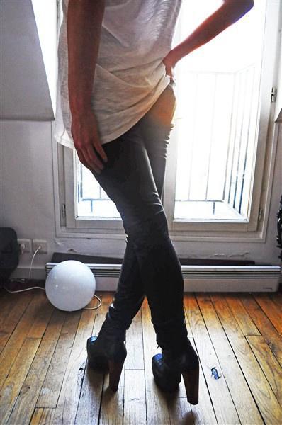 Le leather skinny enfin!