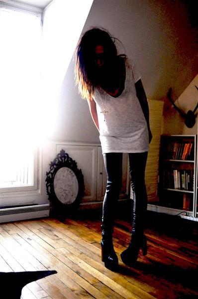 Le leather skinny enfin!