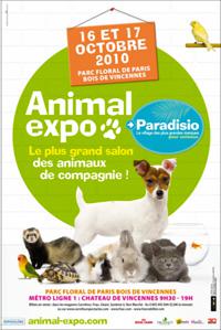 Animal Expo : c’est ce week-end 16 et 17 octobre 2010 au Parc Floral de Paris