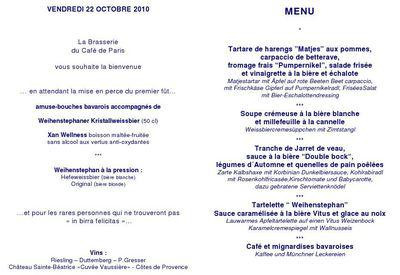 Cette semaine le Café de Paris vous propose