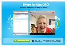 Les utilisateurs Mac auront aussi droit avec Skype à la visioconférence de groupe...