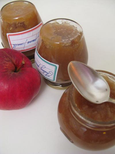 chutney de pommes à la cannelle