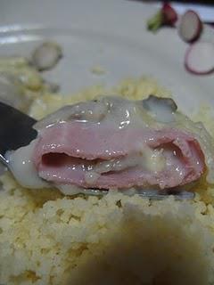 Gratiné de Jambon blanc à la sauce champignons