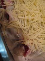 Gratiné de Jambon blanc à la sauce champignons