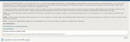 aide contextuelle de WordPress