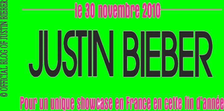 Justin Bieber - En concert à Paris en Novembre !