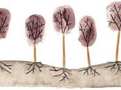 bout carnet avec bouts forêt.Et veux