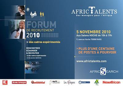 Forum AfricTalents. 5 Nov.