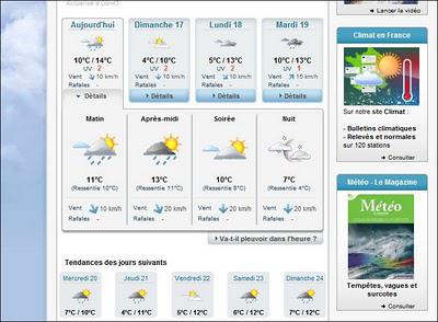 Va-t-il pleuvoir dans l'heure qui vient ?
