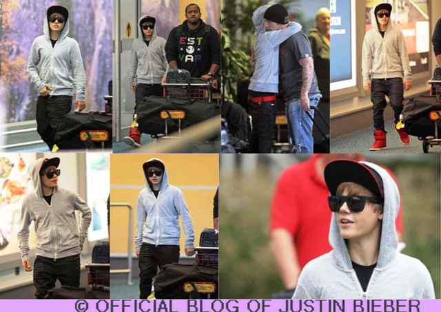 Justin Bieber : Son Arrivée à Vancouver