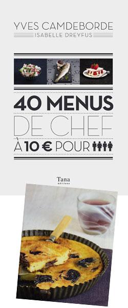 Menus de chef à 10 €