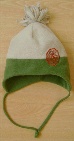 bonnet en polaire vert et beige 44 cm.jpg