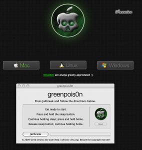 Greenpois0n disponible pour Mac.