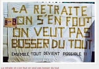 Retraites : Les drôles de slogans