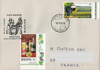 Lettre moldave postée le 10/10/10 à 10h00 !