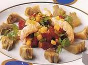 Salade composée langoustines