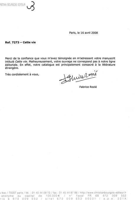 « Cette vie » : Refus #5