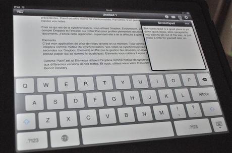 ipad text edit iPad: quatre outils de rédaction qui se synchronisent sur le Web
