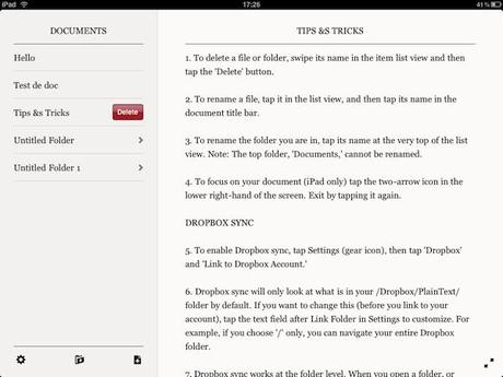 plain-text plain text 1 iPad: quatre outils de rédaction qui se synchronisent sur le Web