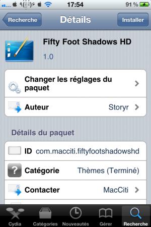 fifty foot shadows HD : un Theme original !