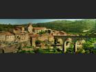 Minerve, Languedoc-Roussillon : Panorama du village 