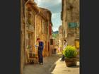 Minerve, Languedoc-Roussillon : le café-librairie du village 