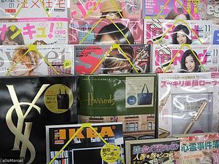 Un sac YSL offert, tendance des magazines japonais