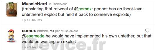 Geohot pourra jailbreaker les iDevices de 5ème génération