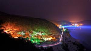 Sur les berges du fleuve Ienisseï en Siberie