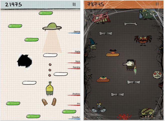 Doodle Jump mis à jour pour Halloween