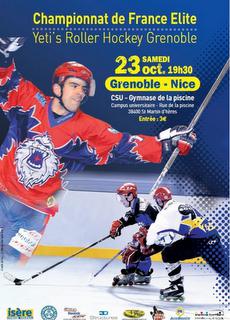 Roller-hockey Grenoble – Nice, samedi (19h30)