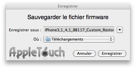 TUTO PwnageTool : Jailbreak iOS 4.1 iPhone 3GS/4, iPod Touch 3G/4G, iPad et Apple TV 2G