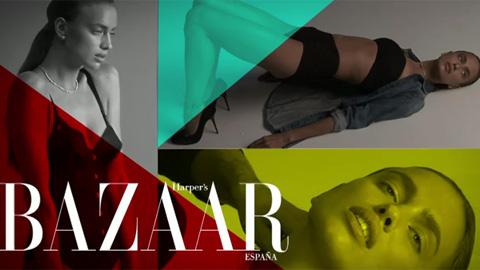 Cristiano Ronaldo ... sa petite amie Irina Shayk magnifique dans la pub Harper's Bazaar