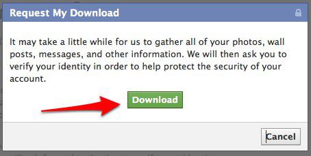 facebook backup 4 Facebook: comment sauvegarder vos données