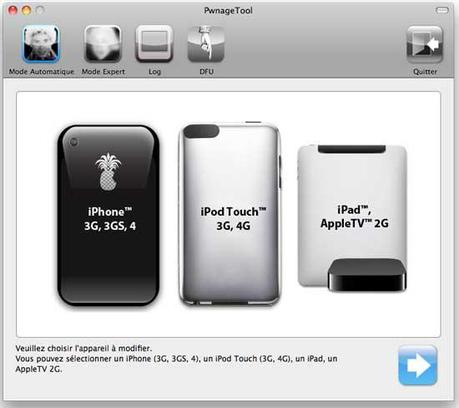 PwnageTool 4.1 : jailbreak iOs 4.1, sur Mac seulement