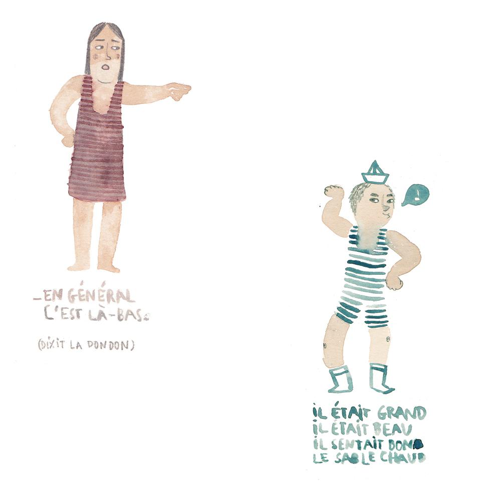 J'aime bien me lancer avec l'aquarelle directement, sans ...