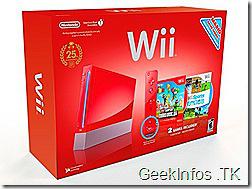 Une Wii rouge avec la Wii Remote Plus