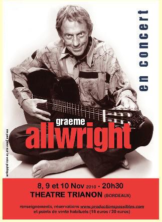 Graeme Allwright en concert à Bordeaux...