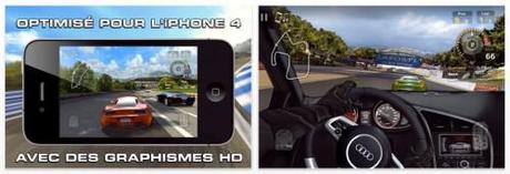 Jeu iPhone GT Racing Motor Academy AppStore : le jeu GT Racing Motor Academy optimisé Retina Display en promo à 0.79€
